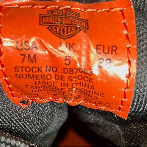 Harley-Davidson Leila Waterproof FXR Leather Motorcycle Boots Women’s 7 Medium - Picture 12 of 13